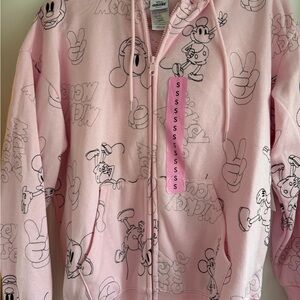 Disney Mickey Mouse Pink Zip-Up Hoodie